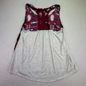 Taylor & Sage Tank Top‎ Women's Large Racer Back Tribal Aztec Colorblock